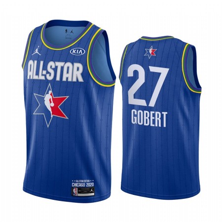 Maglia NBA Utah Jazz Rudy Gobert 27 2020 All-Star Jordan Brand Blu Swingman - Uomo